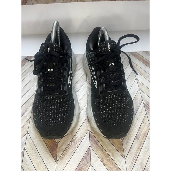 Brooks Glycerin 20 Low Top Running Shoes Black/White/Alloy Wide Women US 8 WIDE - Picture 2 of 15